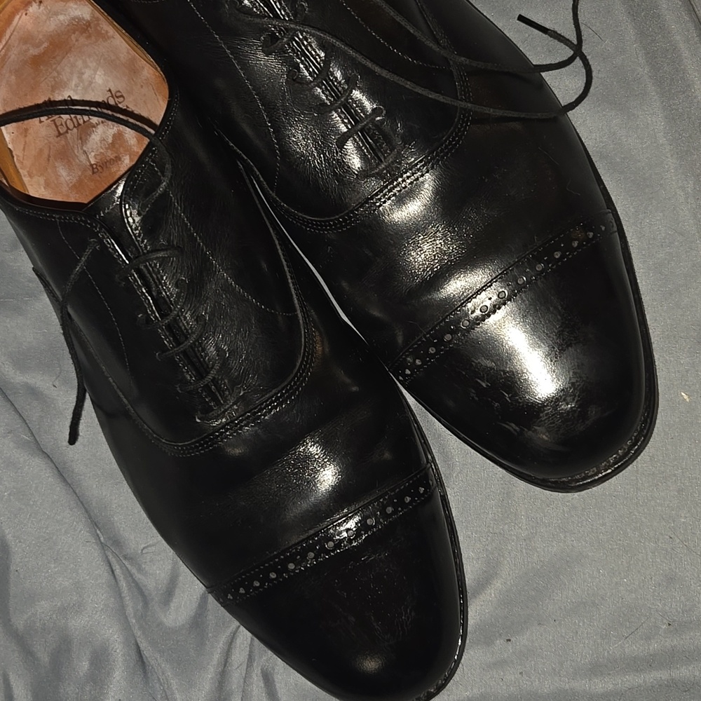 Allen Edmonds Black Oxford Sz 15 EEE - Picture 2 of 8